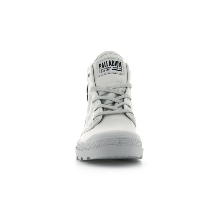 Palladium Pampa Hi Twill Laarzen Dames Lichtgrijs | NL 78JIDBT